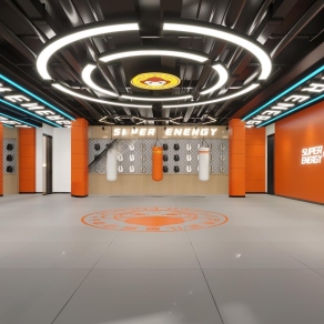 现代武术培训机构3D模型下载